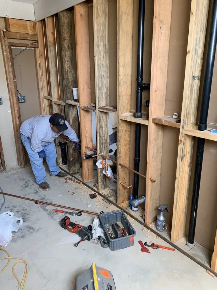 Commercial rough-in plumbing for Gas Line Repair in Seven Oaks